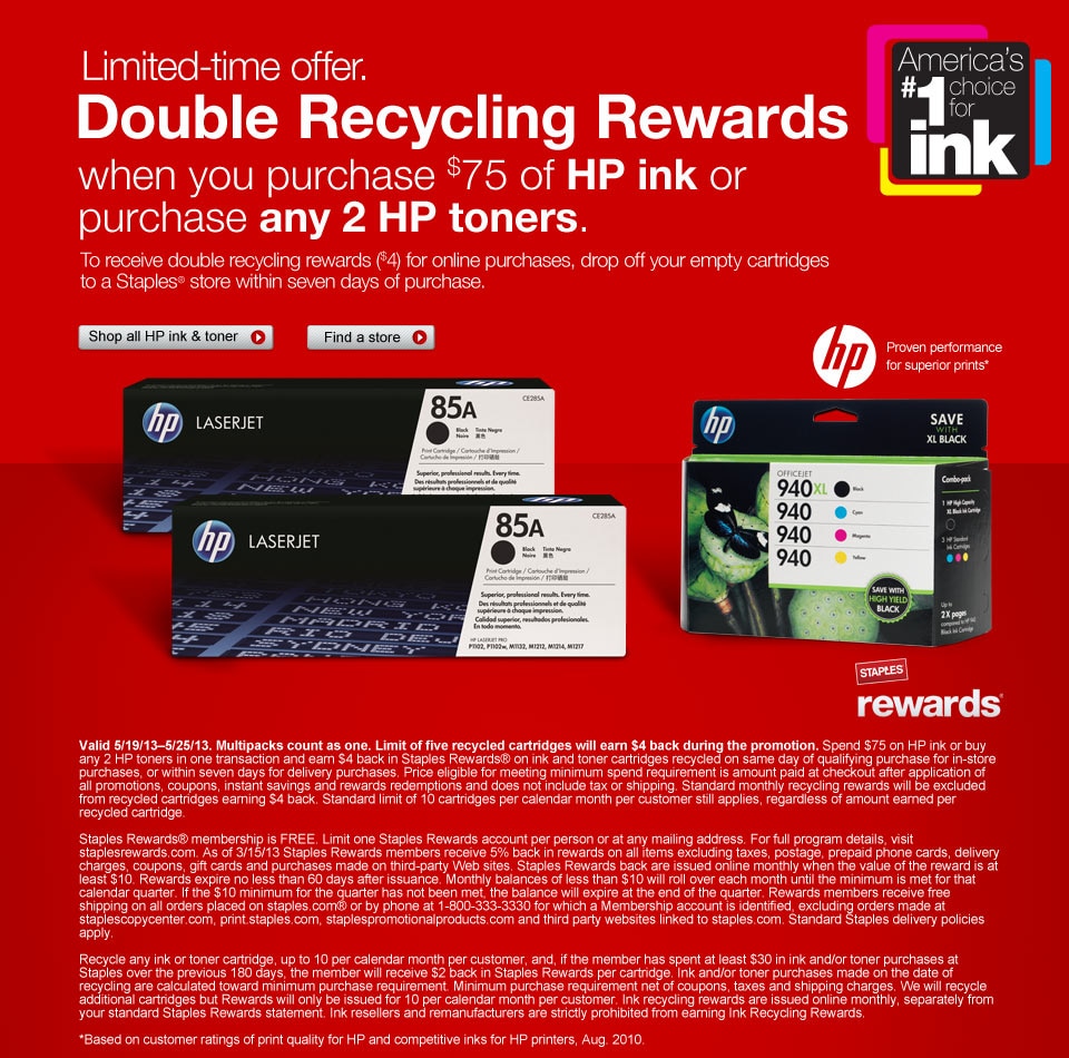 Limitedtime offer. Double Recycling Rewards when you purchase 75 of