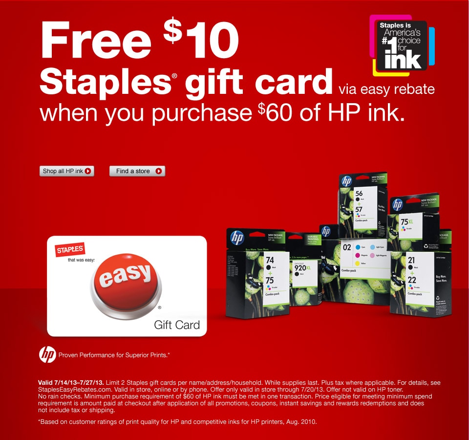Free Staples Gift Card Staples