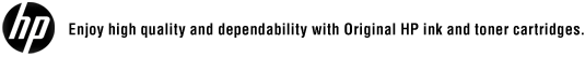 Enjoy high quality and dependability with Original HP ink and toner cartridges.