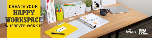 Avery - Create your happy workspace whereever work is
