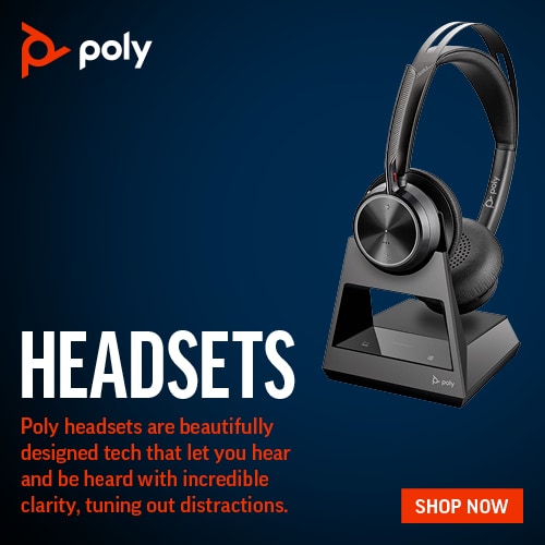 Headsets. Poly headsets are beautifully designed tech that let you hear and be heard with incredible clarity, tuning out distractions. Shop now.