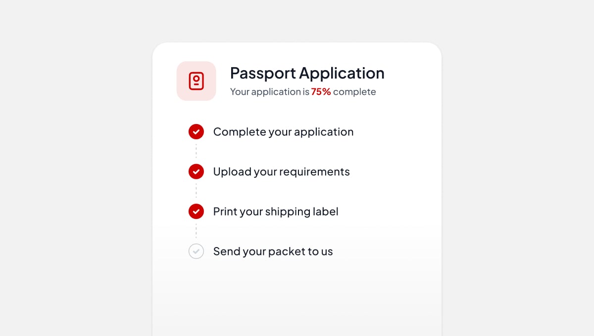 Step 2. Complete application online in minutes. Use HelloGov account to fill out your secure online application — no long lines or confusing paperwork. High approval rate.