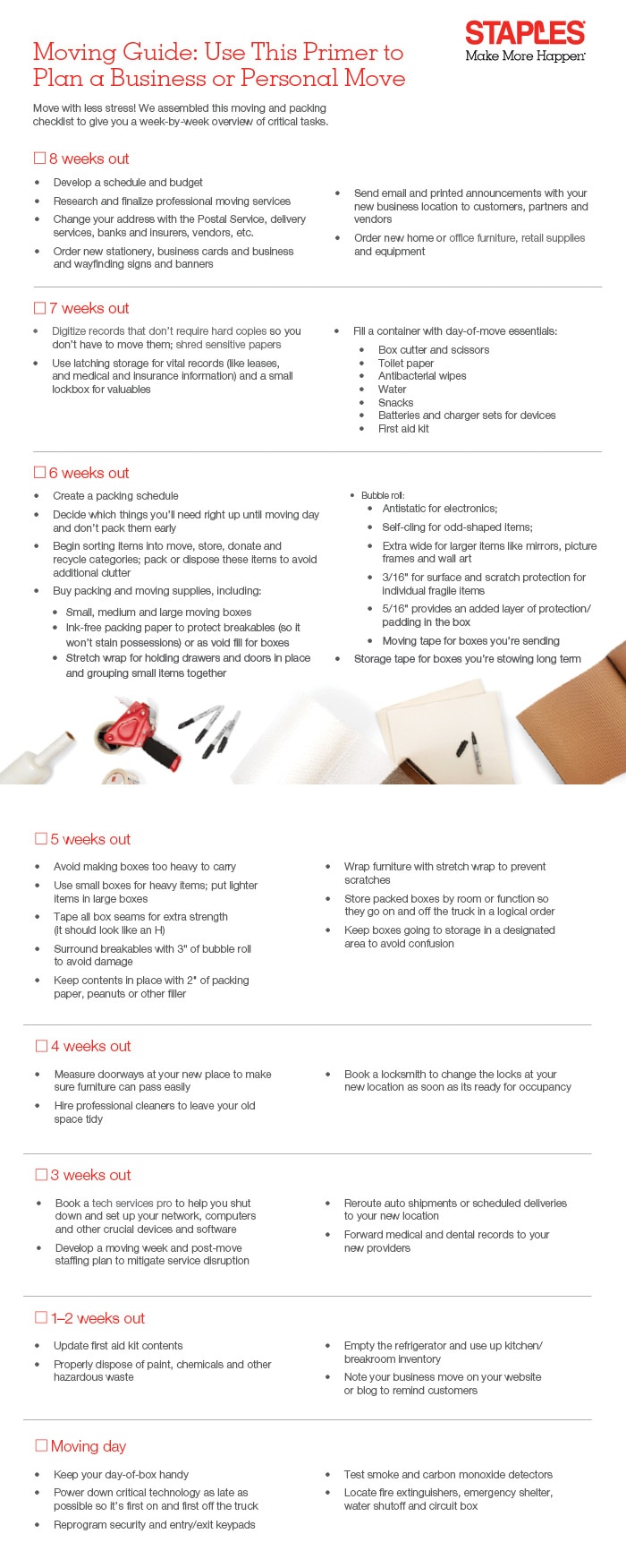 relocating check list