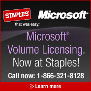 Microsoft® Volume Licensing. Now at Staples!