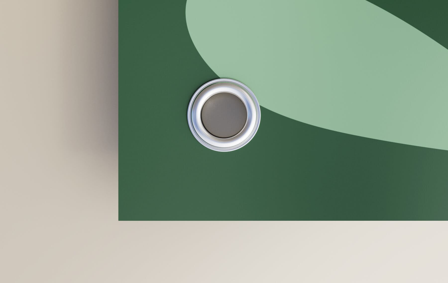 Banner in landscape orientation with grommets.