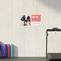 1.6' x 3' banner in landscape orientation