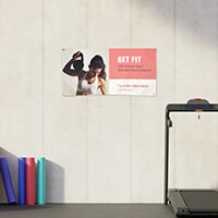 2' x 4' banner in landscape orientation