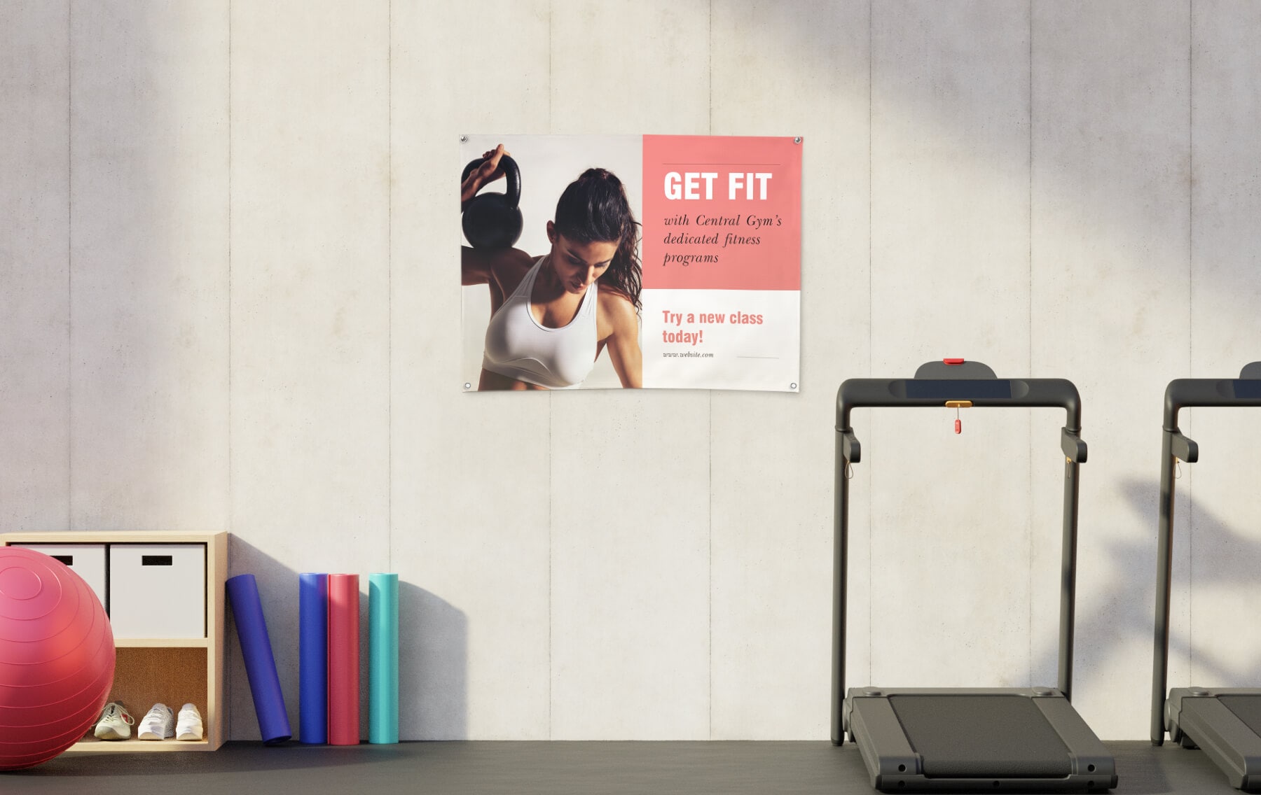 4 x 3 banner in landscape orientation