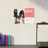 4 x 3 banner in landscape orientation
