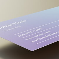Standard 14pt material with matte finishing