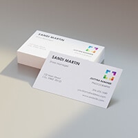  specialty business cards in landscape orientation