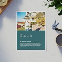 8.5" x 11" flyer in portrait orientation