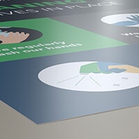 Lightweight poster board material